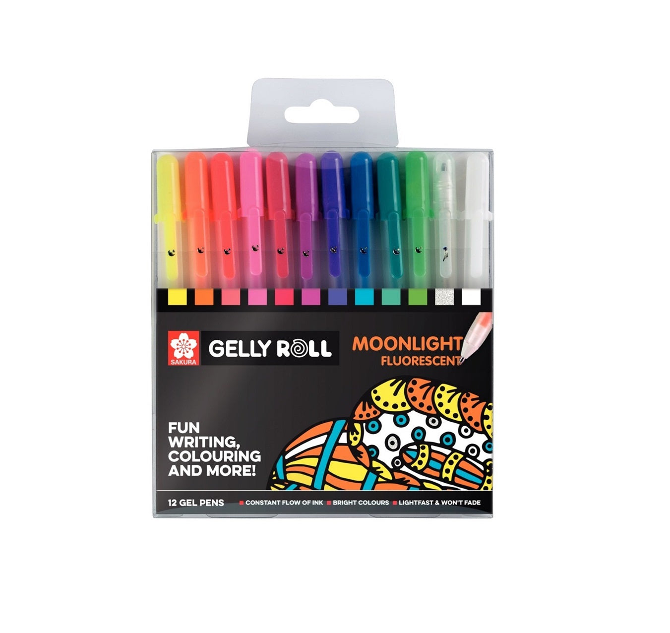 Sakura Set 12 Pixuri Sakura Gelly Roll Moonlight Fluorescent