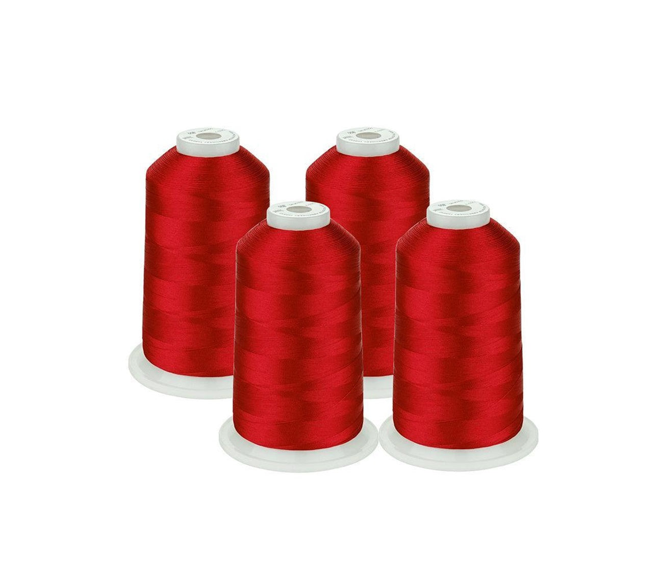 Set Ață De Brodat 4 Bobine - 5000 m, Culoare Rosu