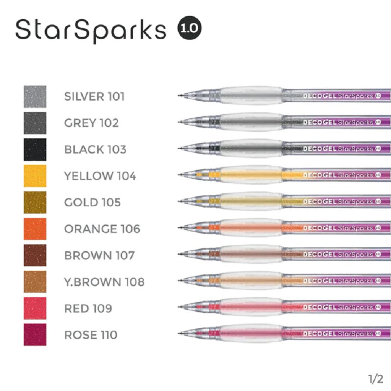 Karin Set 20 Pixuri DecoGel, Star Sparks Colors