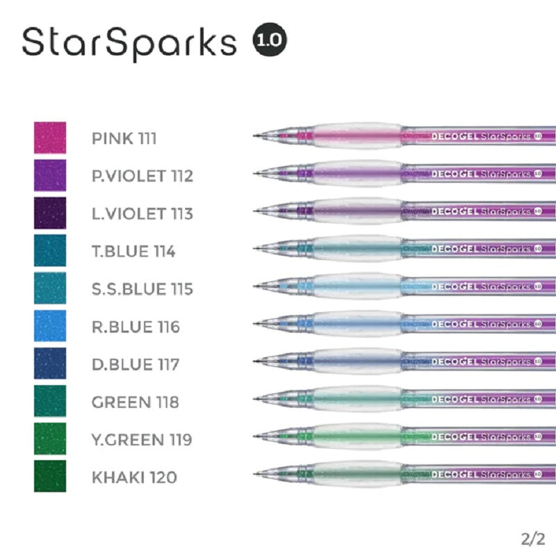 Karin Set 20 Pixuri DecoGel, Star Sparks Colors