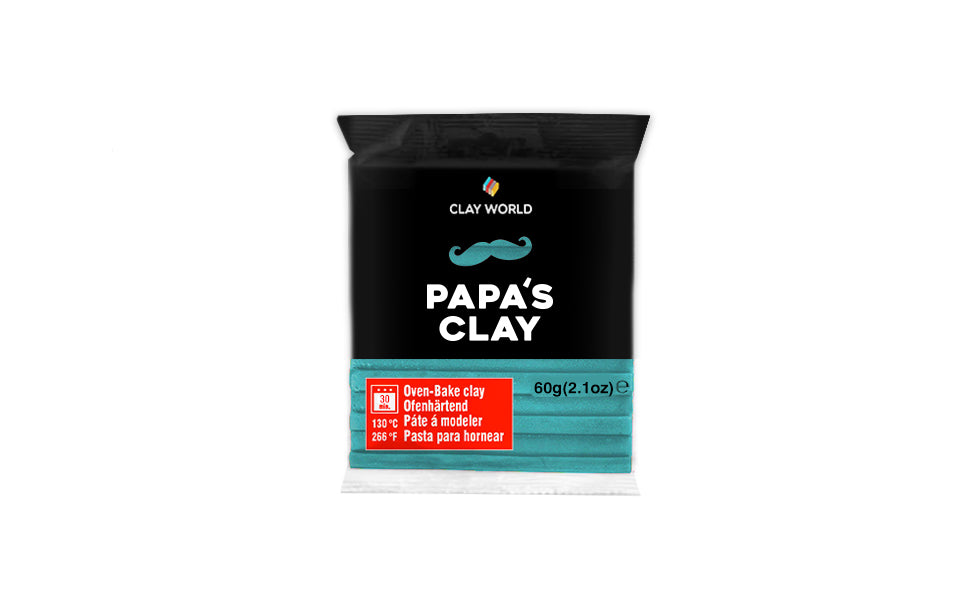 Papa's Clay Set Pasta Polimerica, 28 Bucati/ 60g, Multicolor