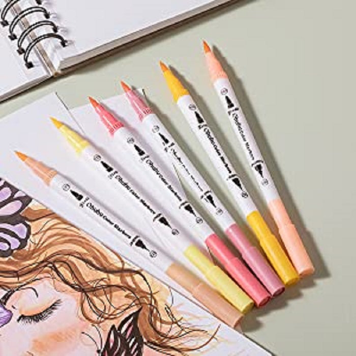 Ohuhu Maui Series Set 36 Markere, Baza Apa, Dula Tips Brush&Fineliner, Skin Tones Y30-80600-46