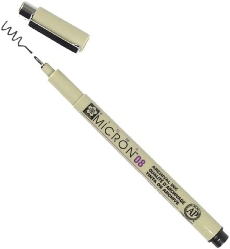 Sakura FineIiner Sakura Pigma Micron 08 Black Blister