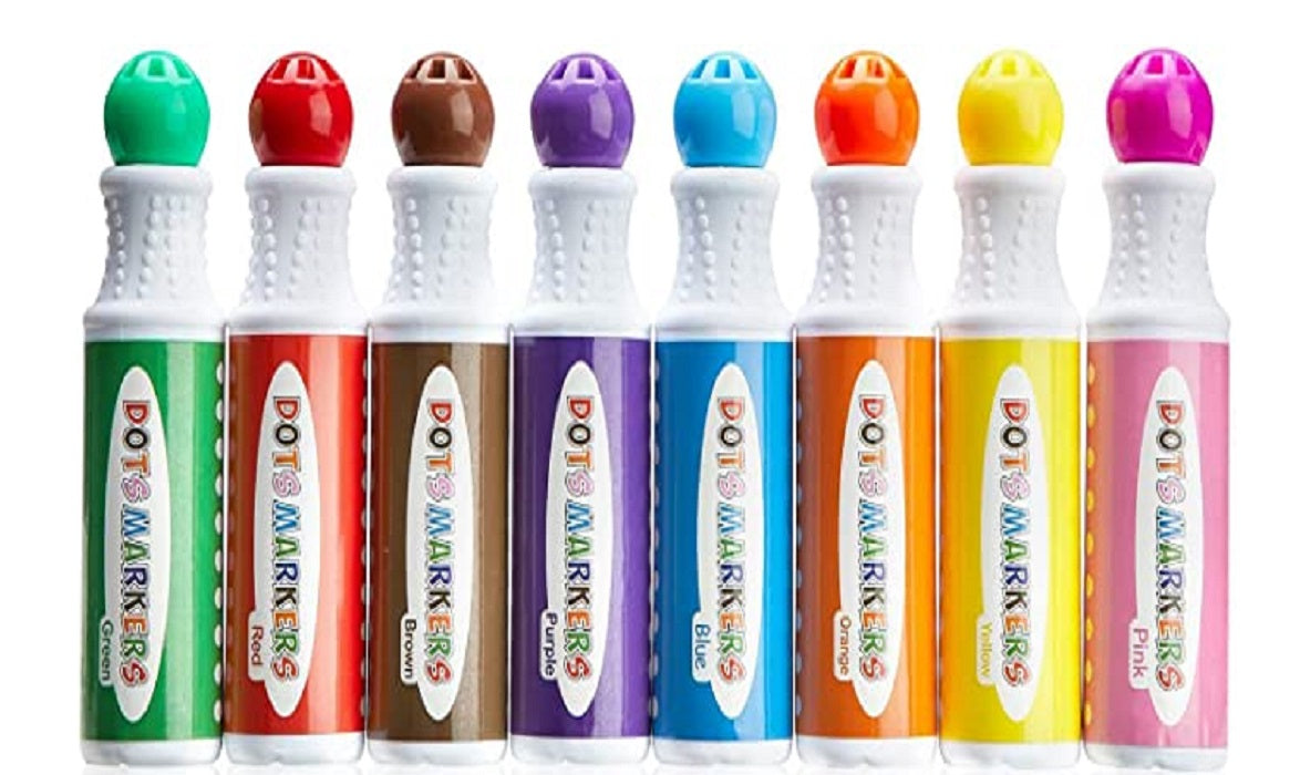 Ohuhu Set 8 Dots Markere Baza Apa Multicolor Y30-80700-12