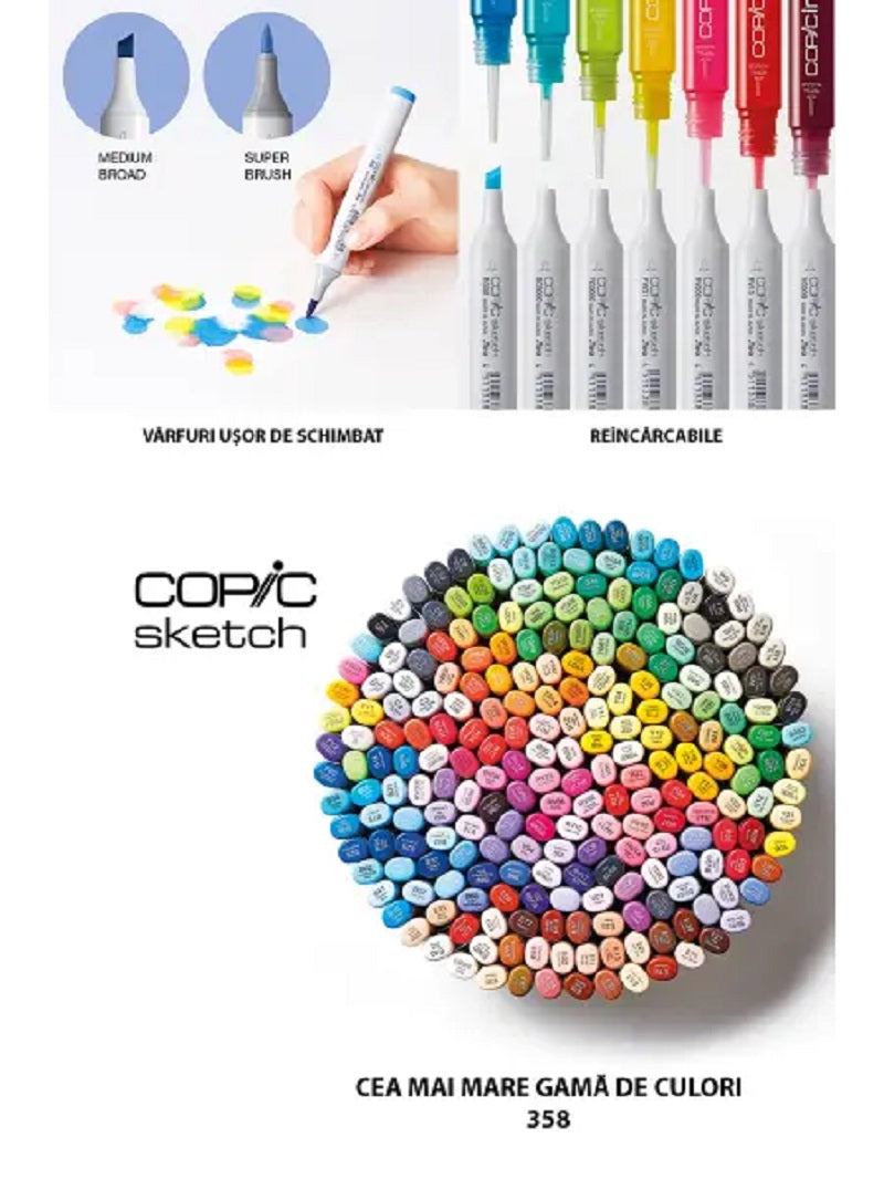 Copic Set 36 Markere Copic Sketch, Multicolor