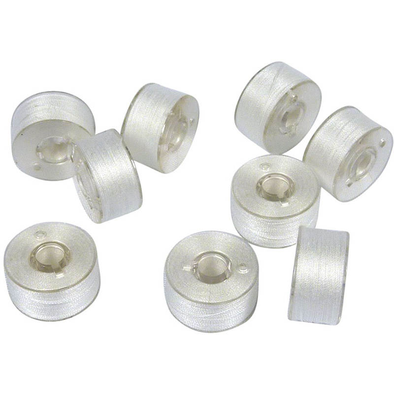 Bobine de Broderie din Plastic 11.5 mm Preinfasurate cu Fir Alb Marimea A/STYLE 15/SA156 Compatibile cu Masina de Brodat Brother 72 Buceti/Set