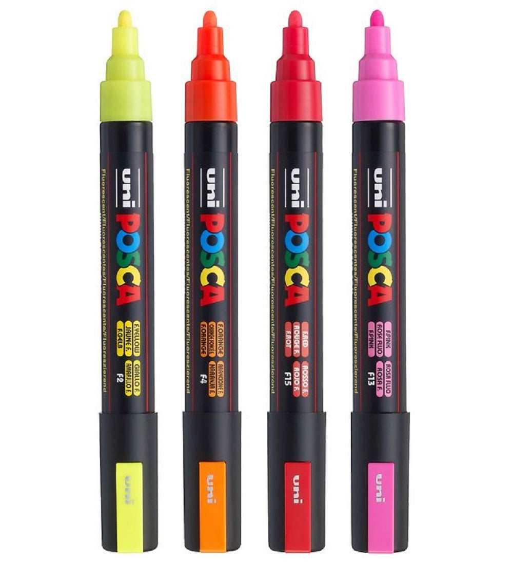 Posca Paint Marker 4 Culori PC-5M Neon Set