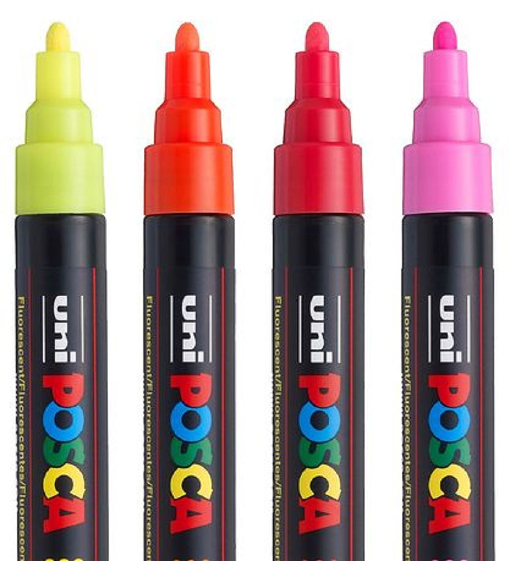 Posca Paint Marker 4 Culori PC-5M Neon Set