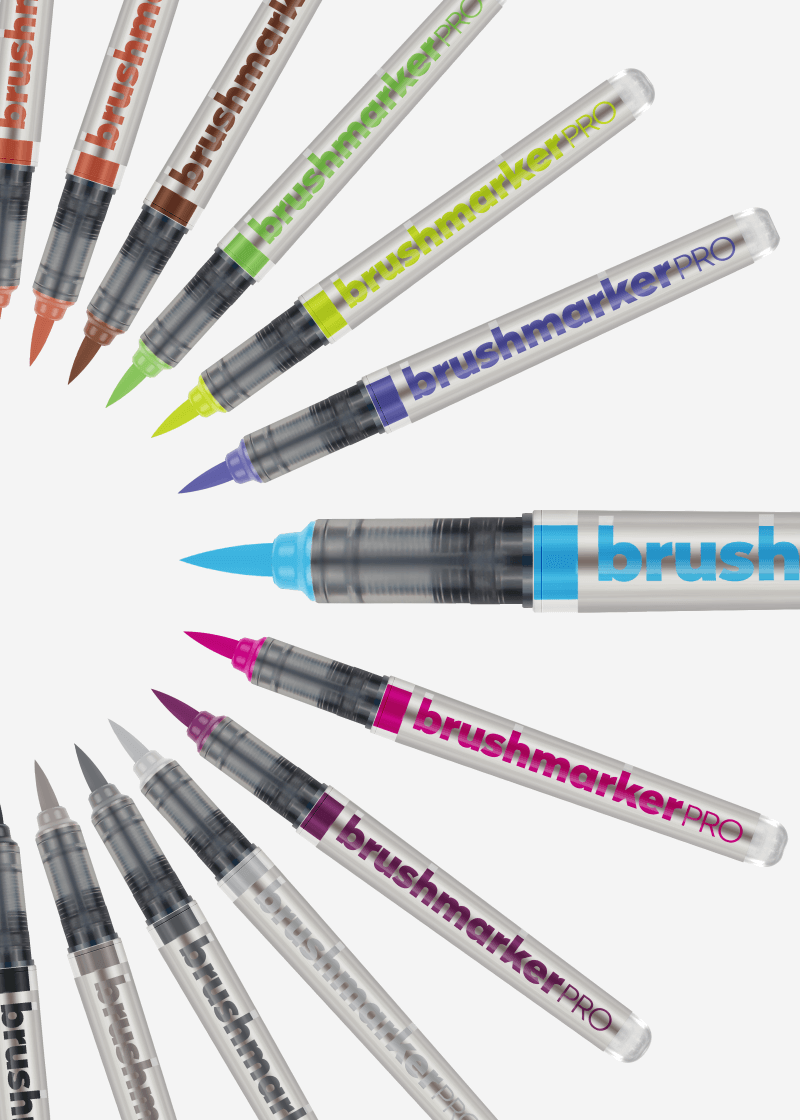 Karin Set 10 Markere Decobrush, Culori Metalice