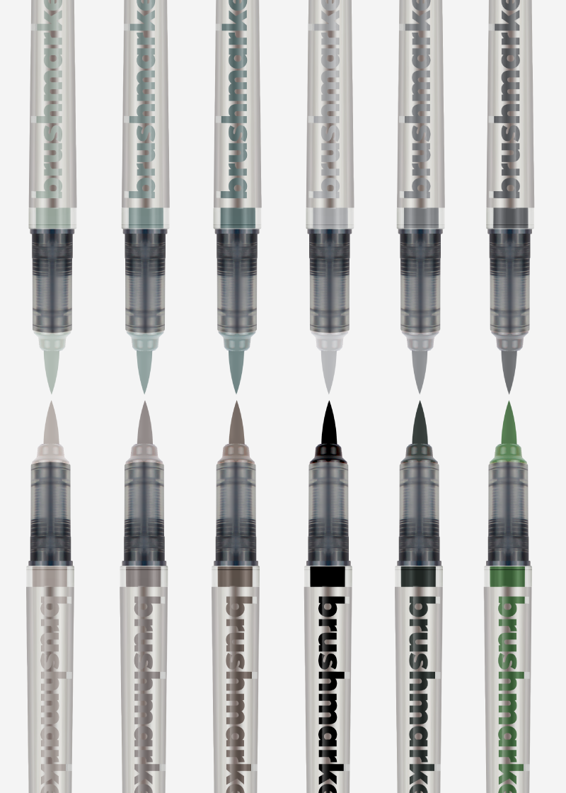 Karin Set 12 Markere Pro Gray Colours