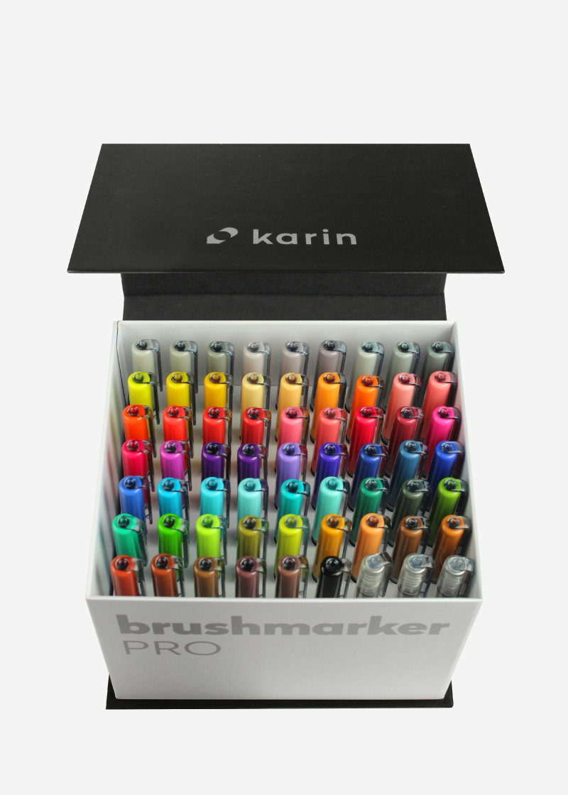 Karin Set 60 Markere Pro+3 Blendere Mega Box Multicolor