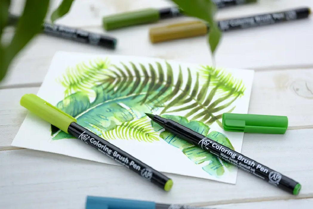 Sakura Set 6 Markere Koi Color Brush, Culori Botanice