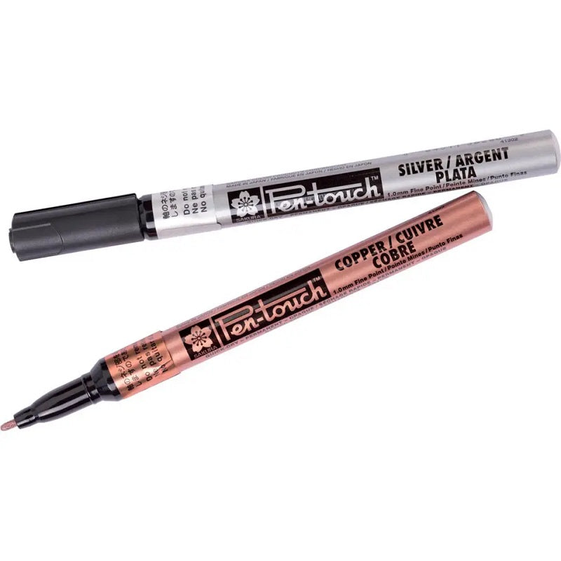 Sakura Set 4 Markere Sakura Cu Vopsea Pen Touch Fine Culori Metalice