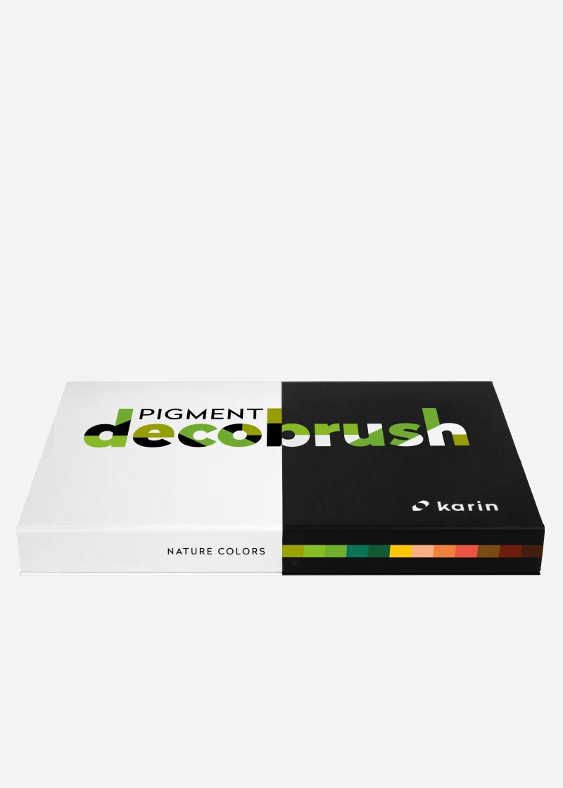 Karin Set 12 Markere Pigment Decobrush Nature Colors
