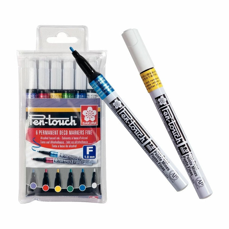 Sakura Set 6 Markere Cu Vopsea Sakura Pen Touch