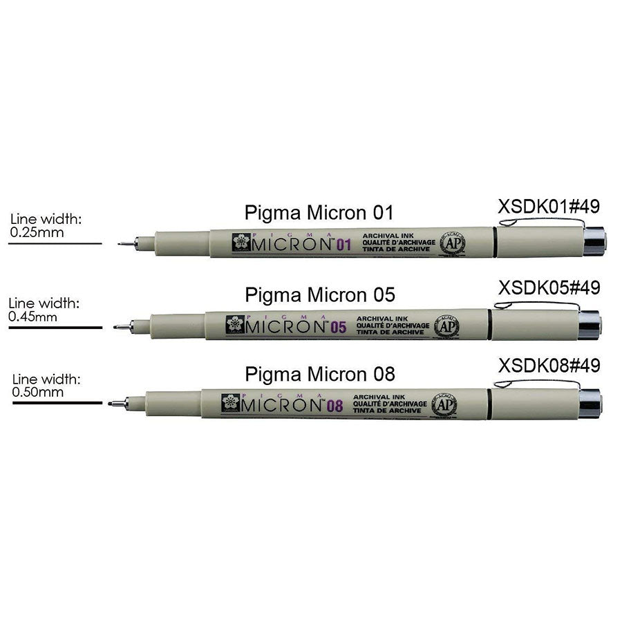 Sakura Set 3 Linere Sakura Manga Pigma Micron