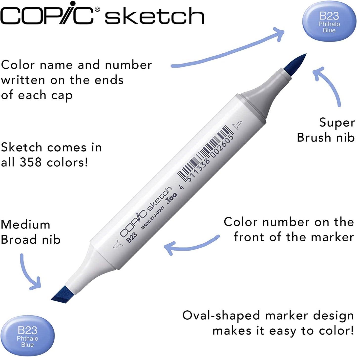 Copic Sketch Set 3 Markere Color Fusion 6