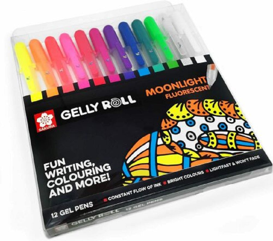Sakura Set 12 Pixuri Sakura Gelly Roll Moonlight Fluorescent