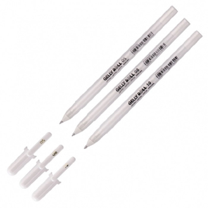 Set 3 Pixuri Sakura Gelly Roll Basic White 05/08/10