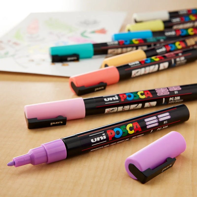 Posca Paint Marker 8 Culori PC-3M Pastel Set