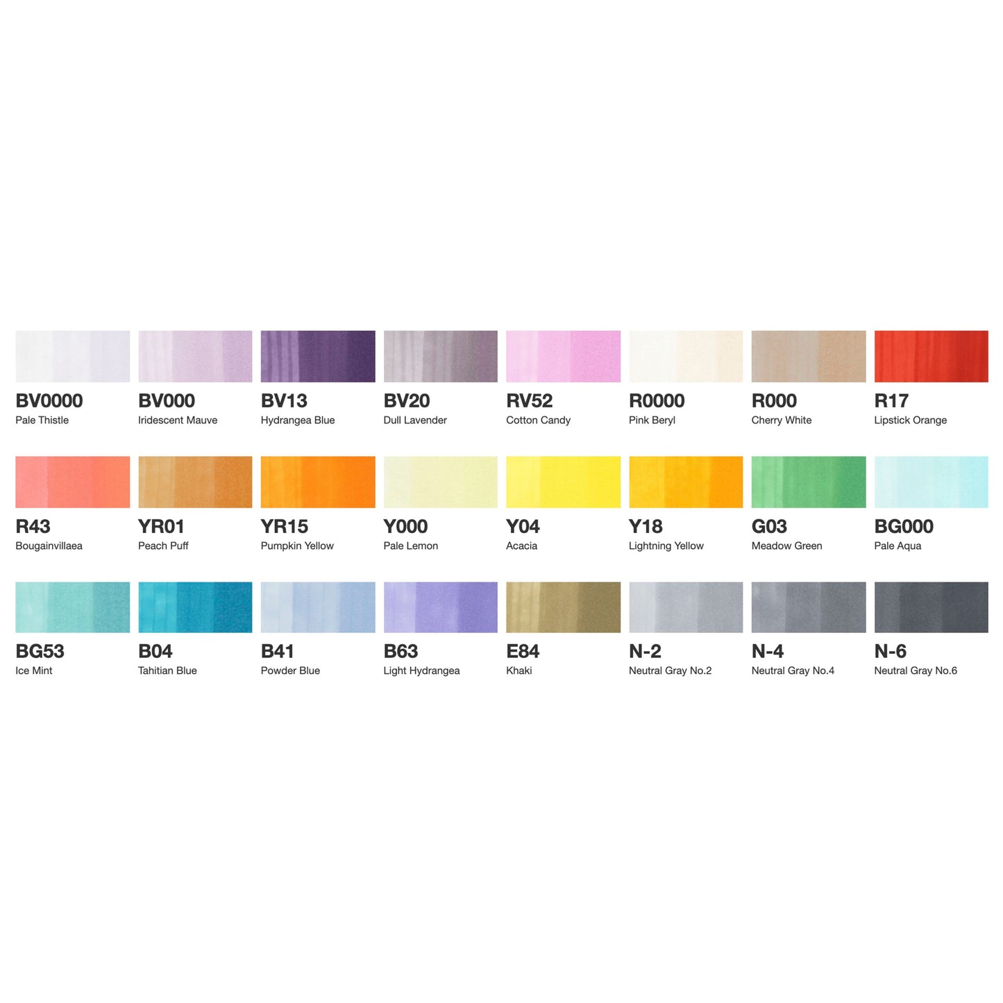 Copic Sketch Set 24 Markere Manga Illustration