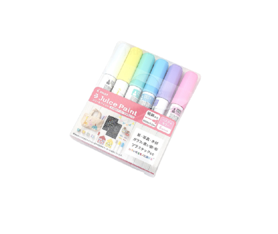 Pilot Juice Paint Marker Set 6 Culori Varf Extra Fine Culori Pastel SJP-120EF-6CP