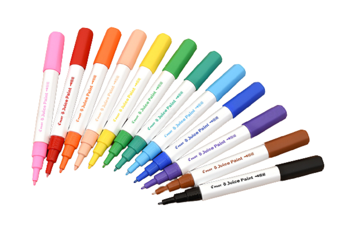 Pilot Juice Paint Marker Set 12 Culori Varf Fine Culori De Baza SJP240FN-12C