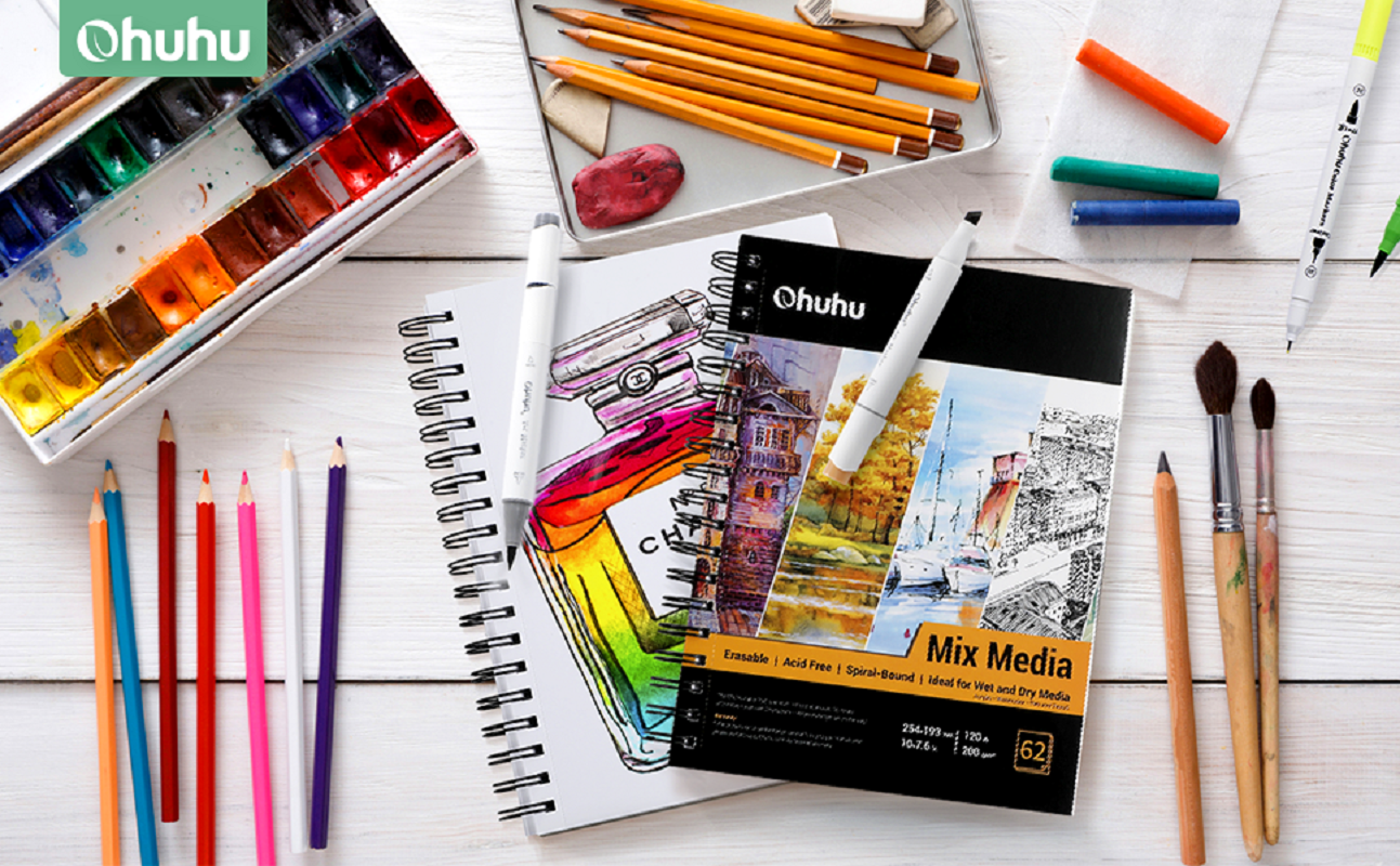 Ohuhu Marker Pads, Mix Media Pad Pentru Tehnici Multiple Y44-83000-20
