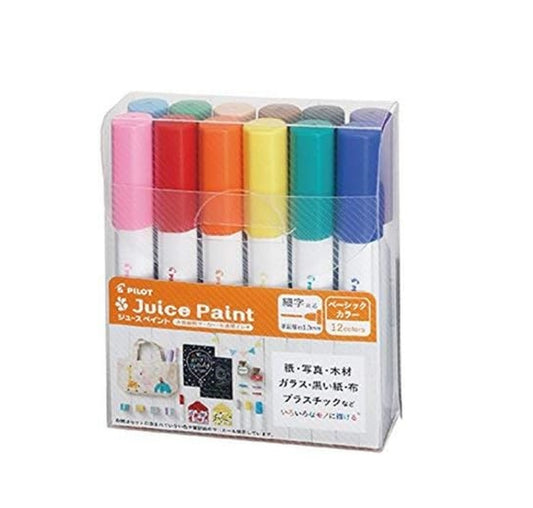 Pilot Juice Paint Marker Set 12 Culori Varf Fine Culori De Baza SJP240FN-12C