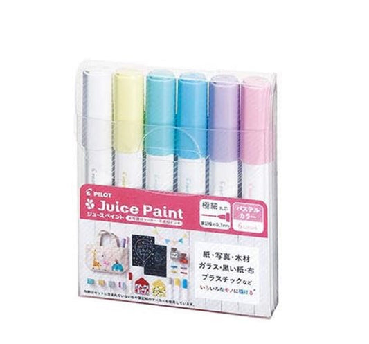 Pilot Juice Paint Marker Set 6 Culori Varf Extra Fine Culori Pastel SJP-120EF-6CP