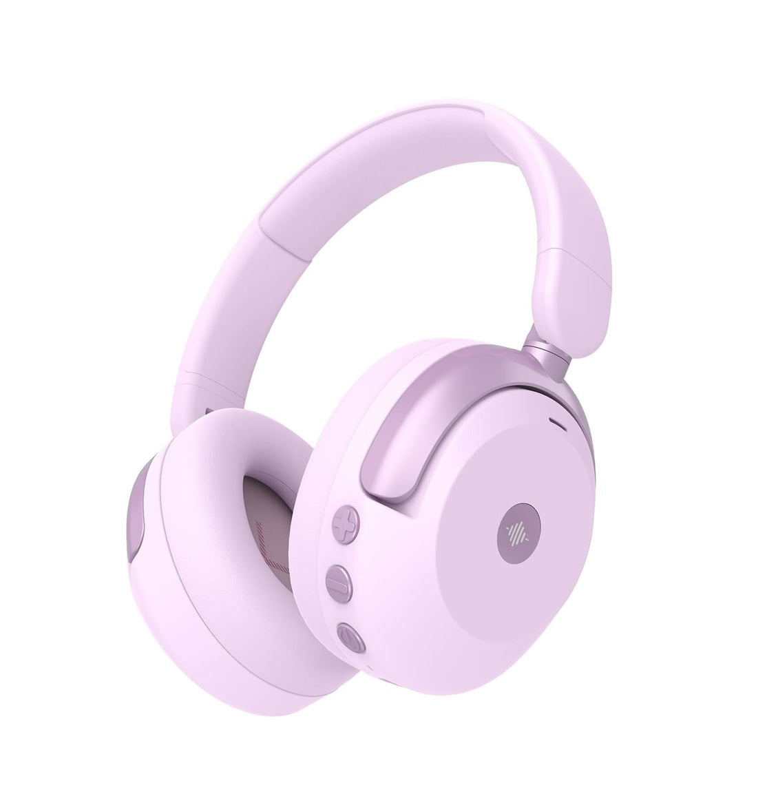 Căști iClever BTH20, Anulare Activă Zgomot, Redare 60 Ore, Incărcare Rapidă Tip C, Volum 80dBA, Bluetooth 5.4, Wireless, Culoare Light Pink