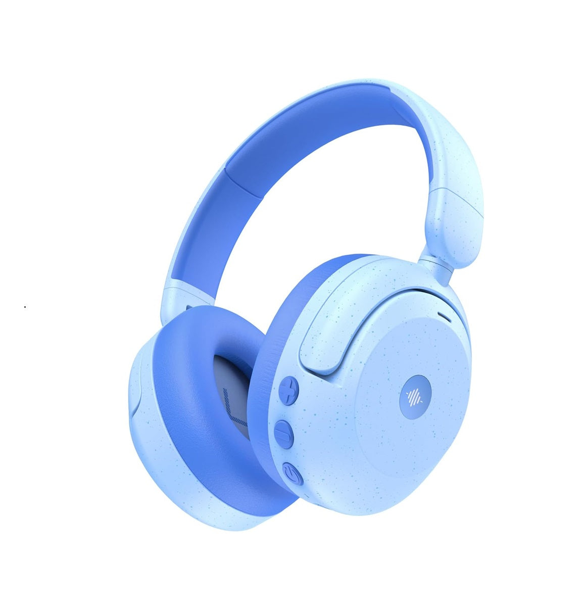 Căști iClever BTH20, Anulare Activă Zgomot, Redare 60 Ore, Incărcare Rapidă Tip C, Volum 80dBA, Bluetooth 5.4, Wireless, Culoare Light Blue