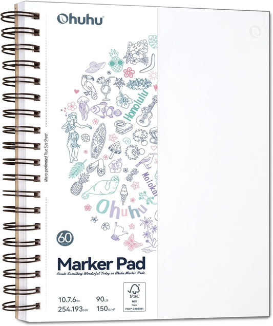 Ohuhu Marker Pads, Sketchbooks Pentru Markere Cu Alcool Si Apa Y44-83000-43