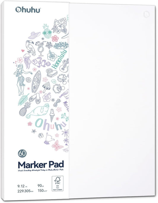 Ohuhu Marker Pads, Sketchbooks Pentru Markere Cu Alcool Si Apa Y44-83000-44