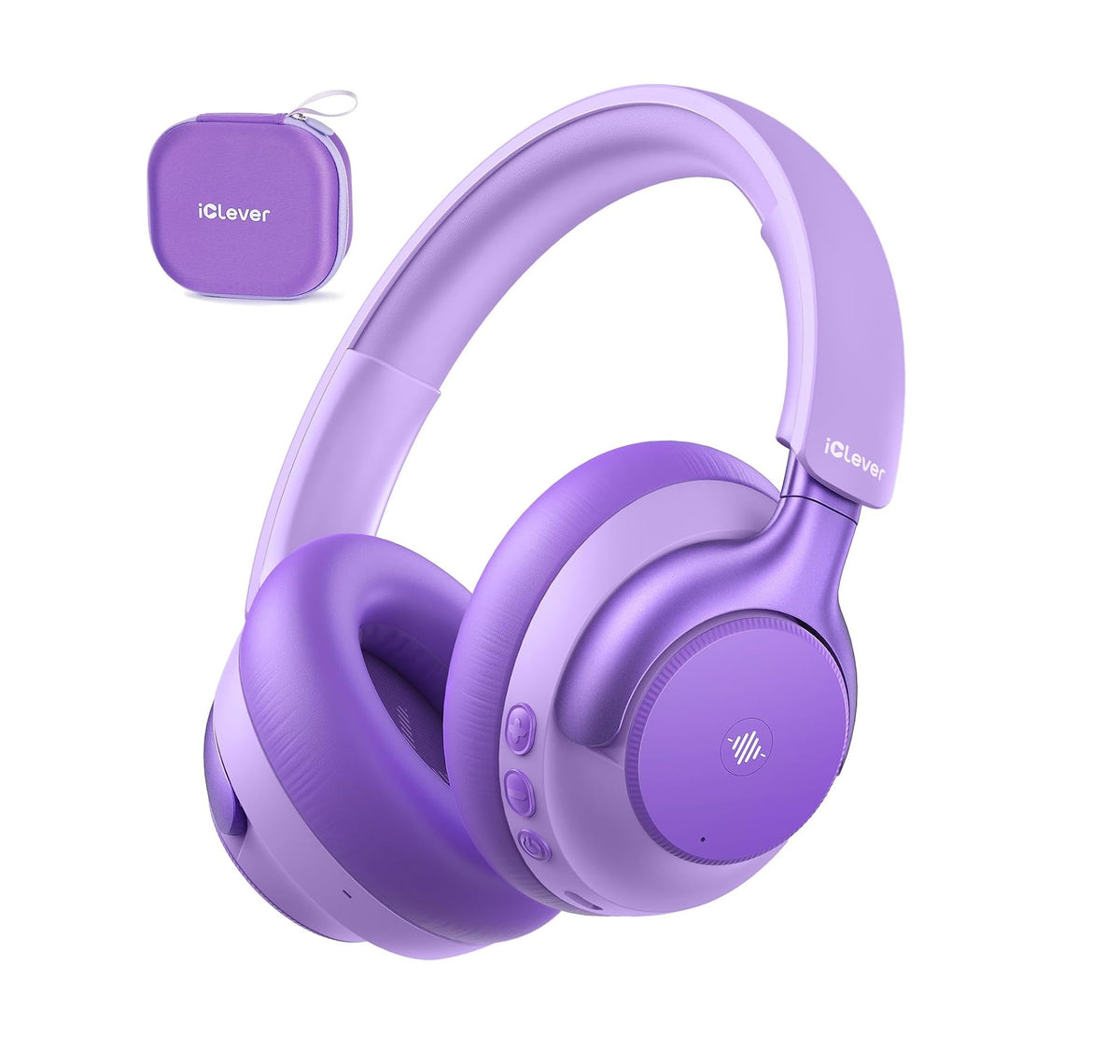 Căști iClever Q950, Bluetooth 6.0, Anularea Zgomotului, Limitare Volum La 80 dBA, Certificate TÜV Rheinland Pentru Protecția Auzului, Tehnologie SafeSound 3.1, Autonomie 60 h, Husă Transport
