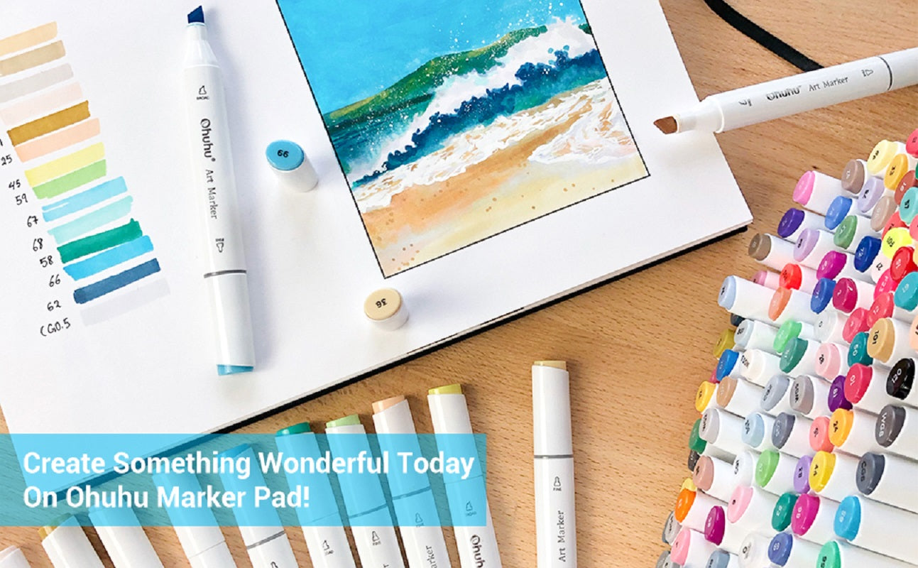 Ohuhu Marker Pads, Sketchbooks pentru Markere Y44-83000-14