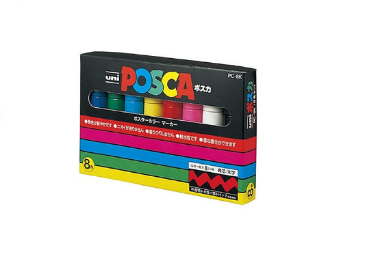 Posca Paint Marker 8 Culori PC-8K Basic Set