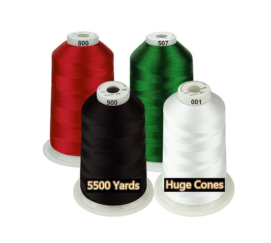 Set Ață De Brodat 4 Bobine - 5000 m, Multicolor