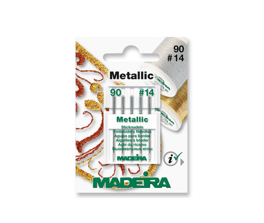 Set 5 Ace De Brodat, Ata Metalica, Finete 90, Madeira 9451
