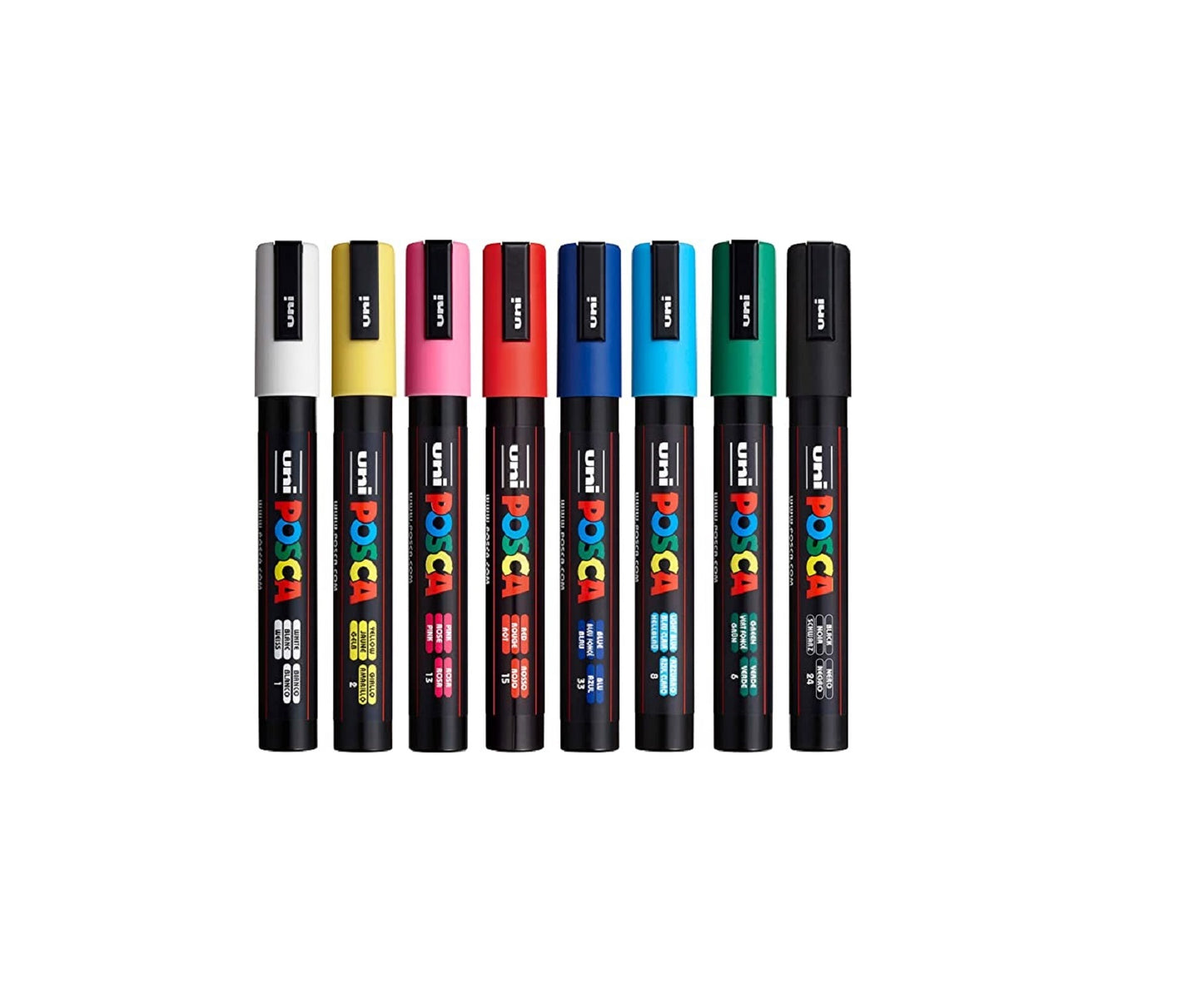 Posca Paint Marker 8 Culori PC-5M Basic Set