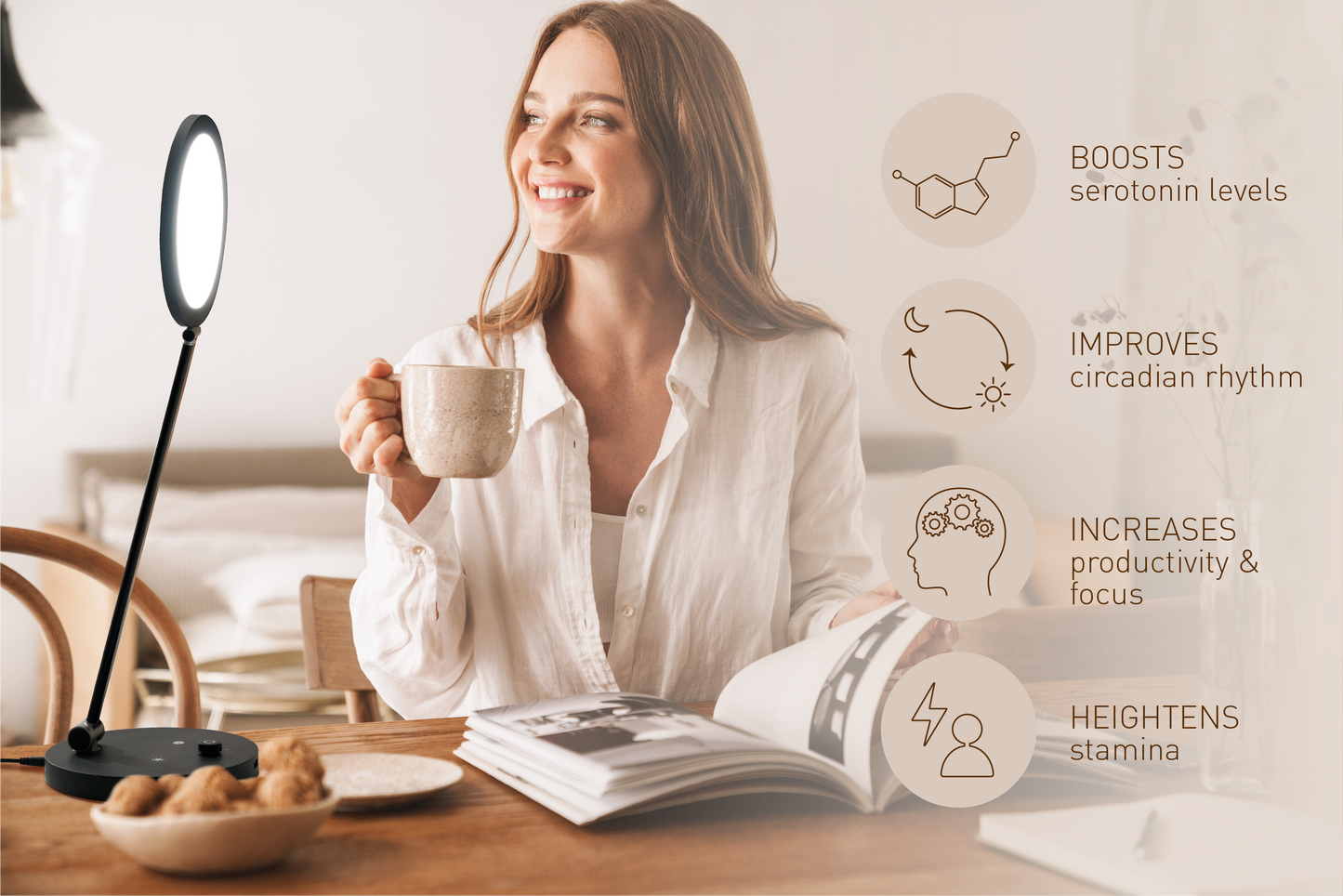 Lampă Terapie & Birou TriSun Daylight