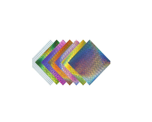 Set 6 Folii Vinyl Adeziv Permanent, 30,48 cm x 30,48 cm, Glitter