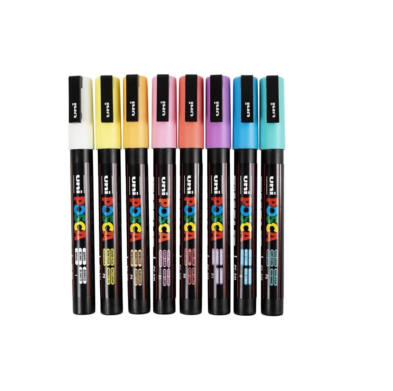 Posca Paint Marker 8 Culori PC-3M Pastel Set