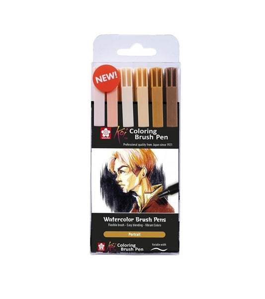 Sakura Set 6 Markere Sakura Koi Color Brush, Portrait Colours