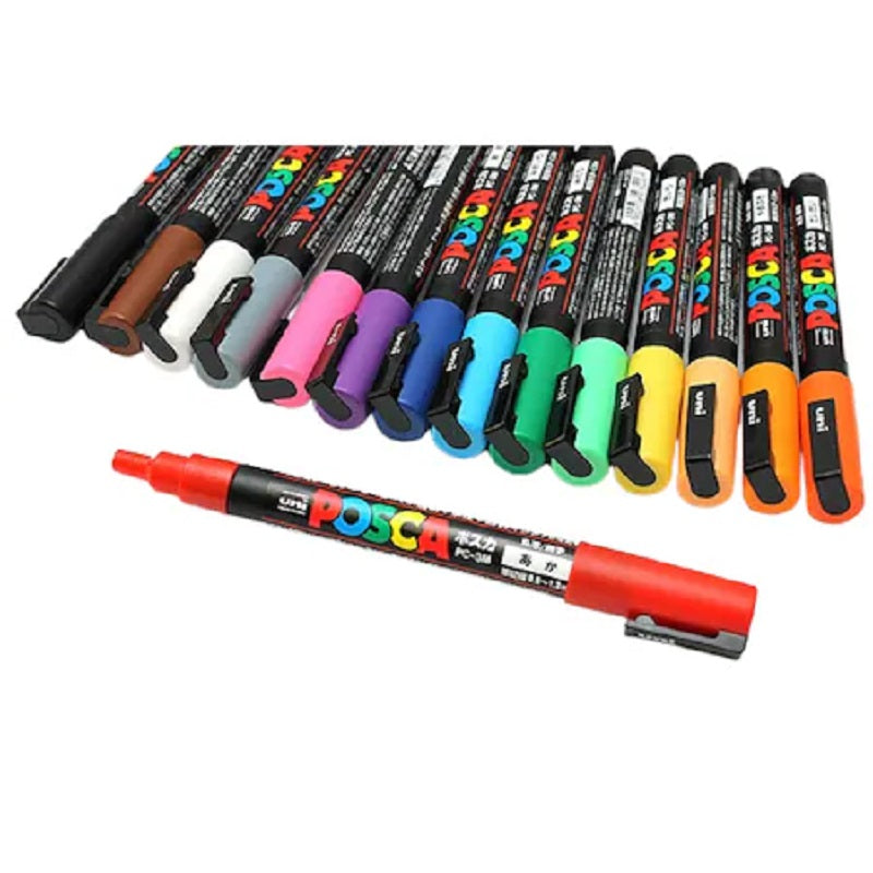 Posca Paint Marker 15 Culori PC-3M Multicolor Set