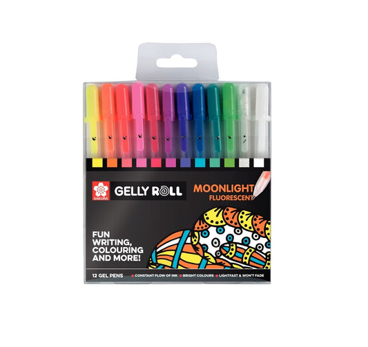 Sakura Set 12 Pixuri Sakura Gelly Roll Moonlight Fluorescent