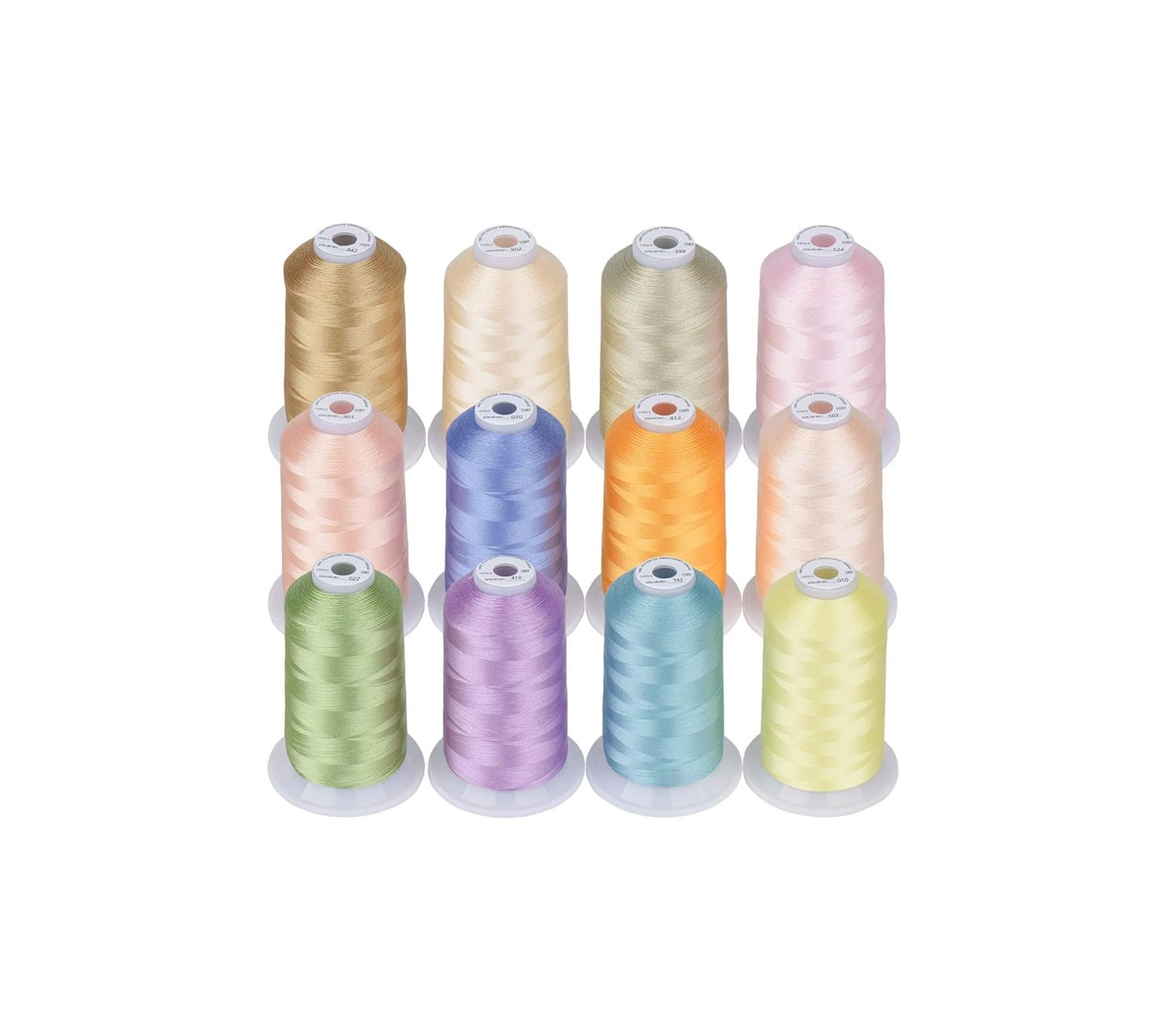 Set Ață De Brodat 12 Bobine, 40wt - 5000 m, Culori Asortate