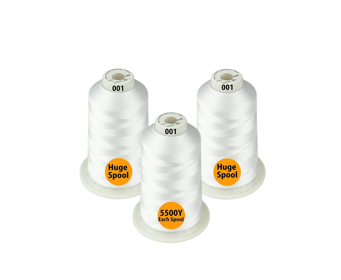 Set Ață De Brodat 3 Bobine - 5000 m, Opțiuni Multiple De Culori