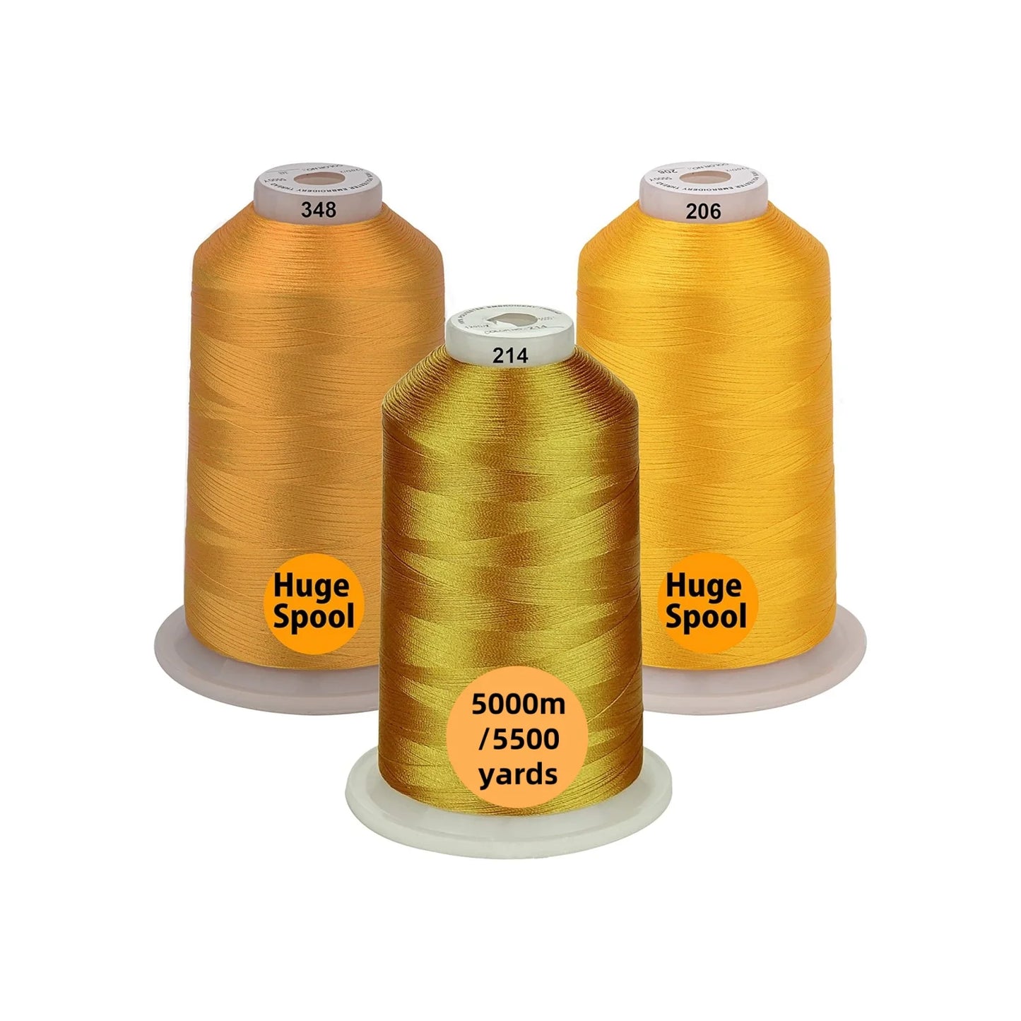 Set Ață De Brodat 3 Bobine - 5000 m, Opțiuni Multiple De Culori