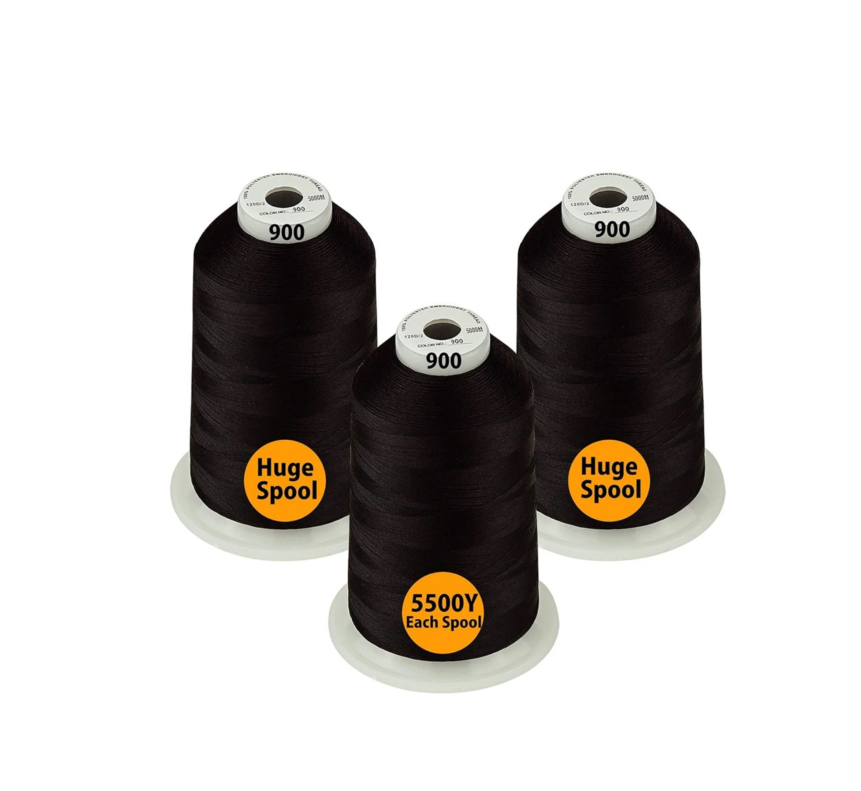 Set Ață De Brodat 3 Bobine - 5000 m, Opțiuni Multiple De Culori